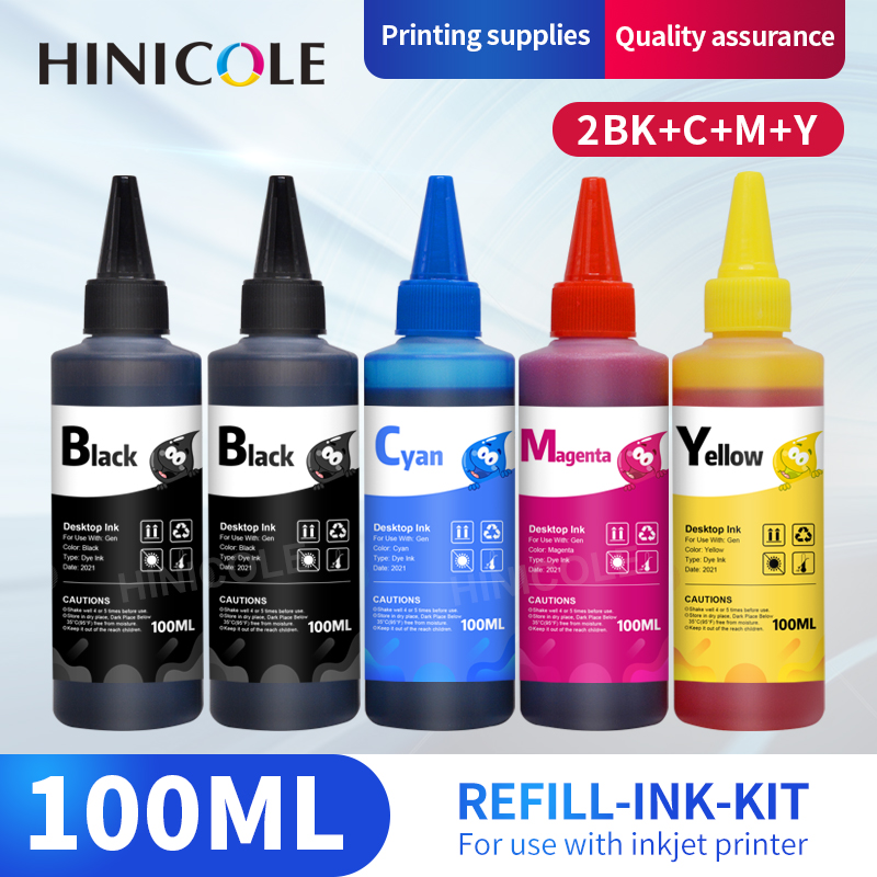 Sublimation Ink 100Ml - HINICOLE-Kit de recharge d'encre universel pour