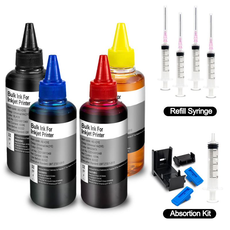 Sublimation Ink 100Ml - Kit de recharge d'encre universel pour