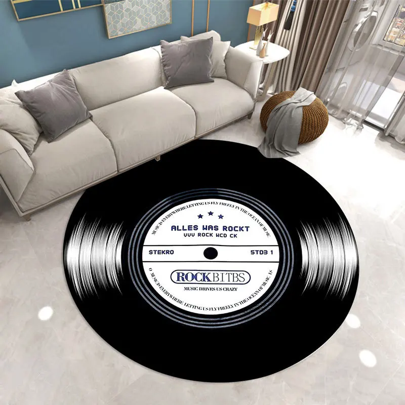 Commercial Vinyl Printing Machine - Tapis rond doux avec notes de