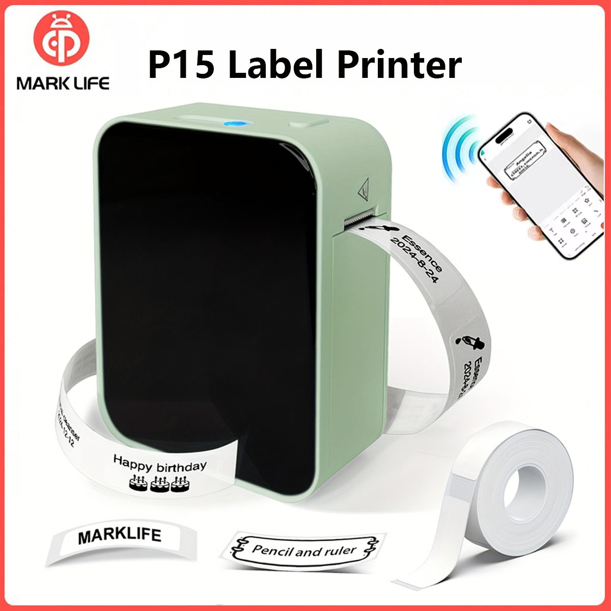 Commercial Printing Labels - Imprimante d'étiquettes Marklife P15, imprimante thermique