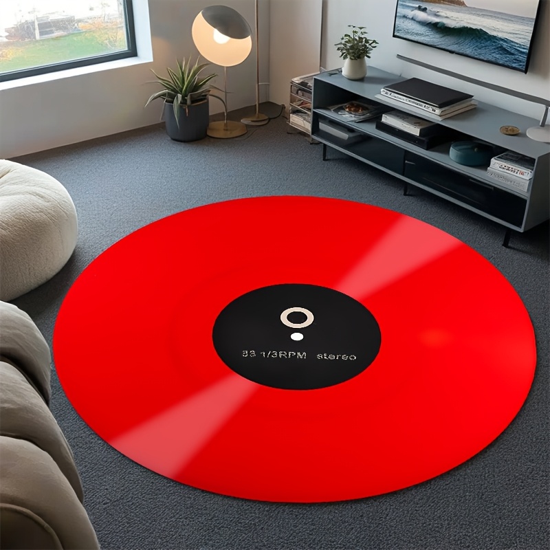 Tapis rond en vinyle rouge bri - Commercial Vinyl Printing Machine avis et prix