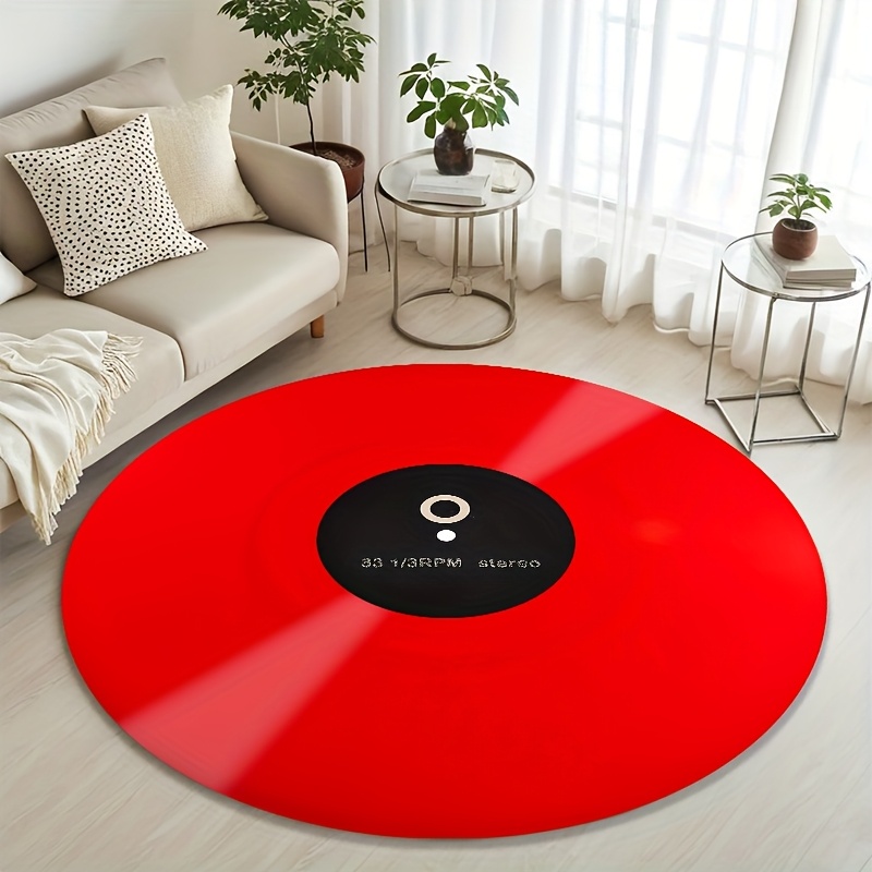 Tapis rond en vinyle rouge bri - Commercial Vinyl Printing Machine avis et prix