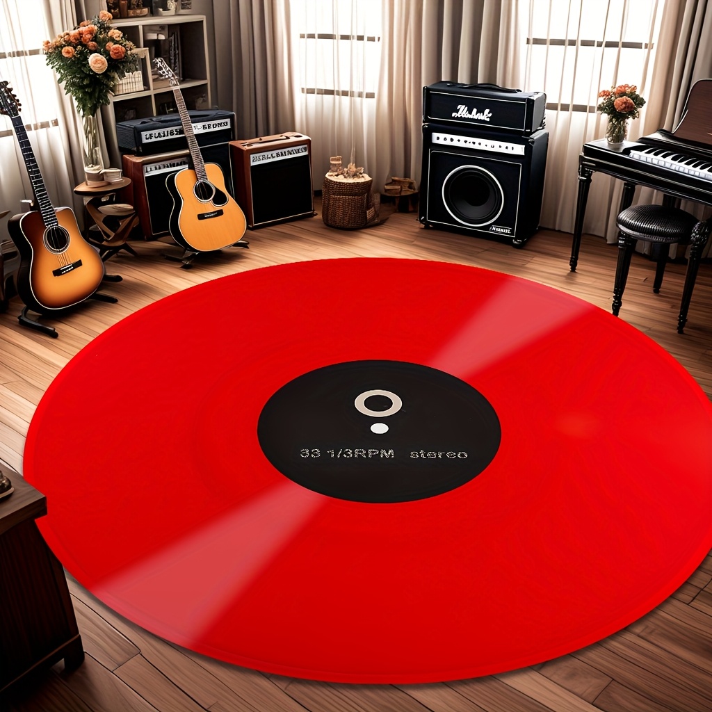 Tapis rond en vinyle rouge bri - Commercial Vinyl Printing Machine avis et prix