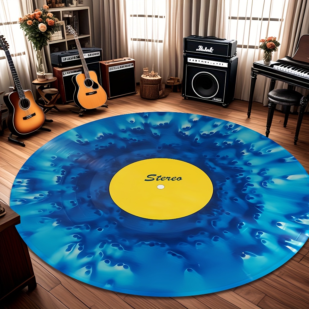 Tapis rond rétro en vinyle ave - Commercial Vinyl Printing Machine avis et prix