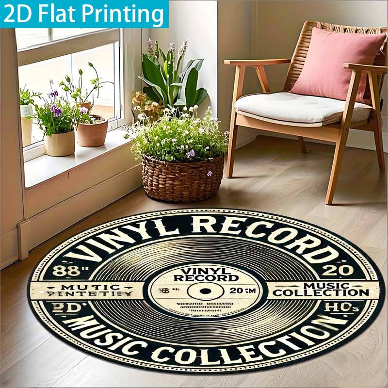 Tapis rond vintage en vinyle n - Commercial Vinyl Printing Machine avis et prix