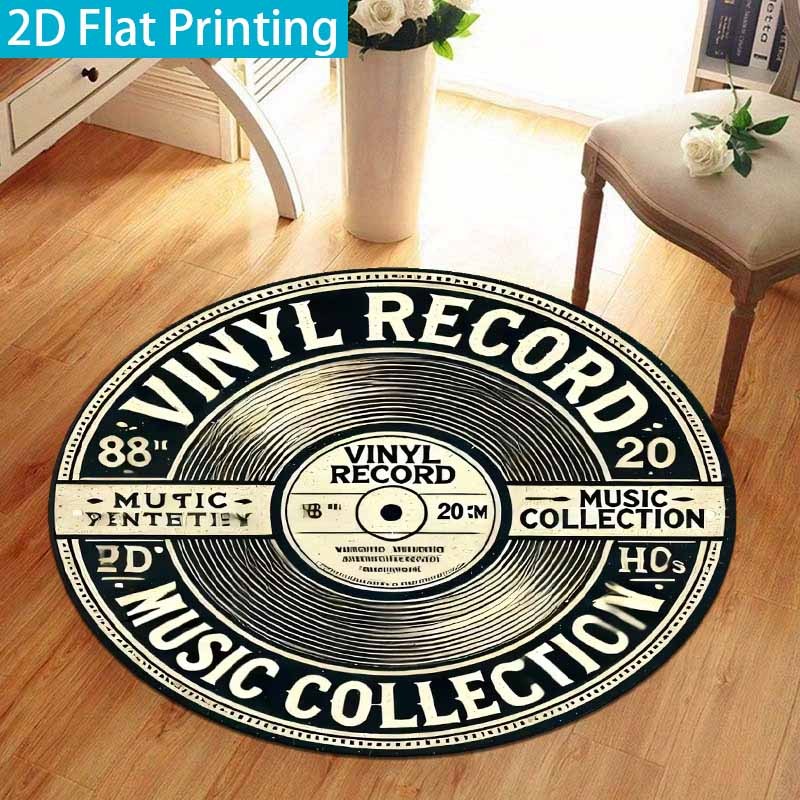 Tapis rond vintage en vinyle n - Commercial Vinyl Printing Machine avis et prix