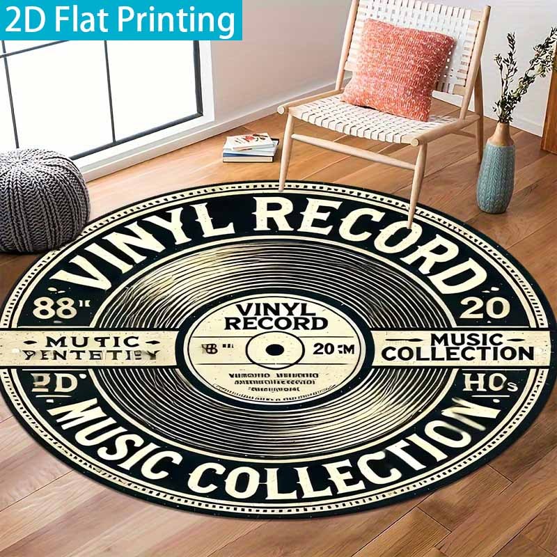 Tapis rond vintage en vinyle n - Commercial Vinyl Printing Machine avis et prix