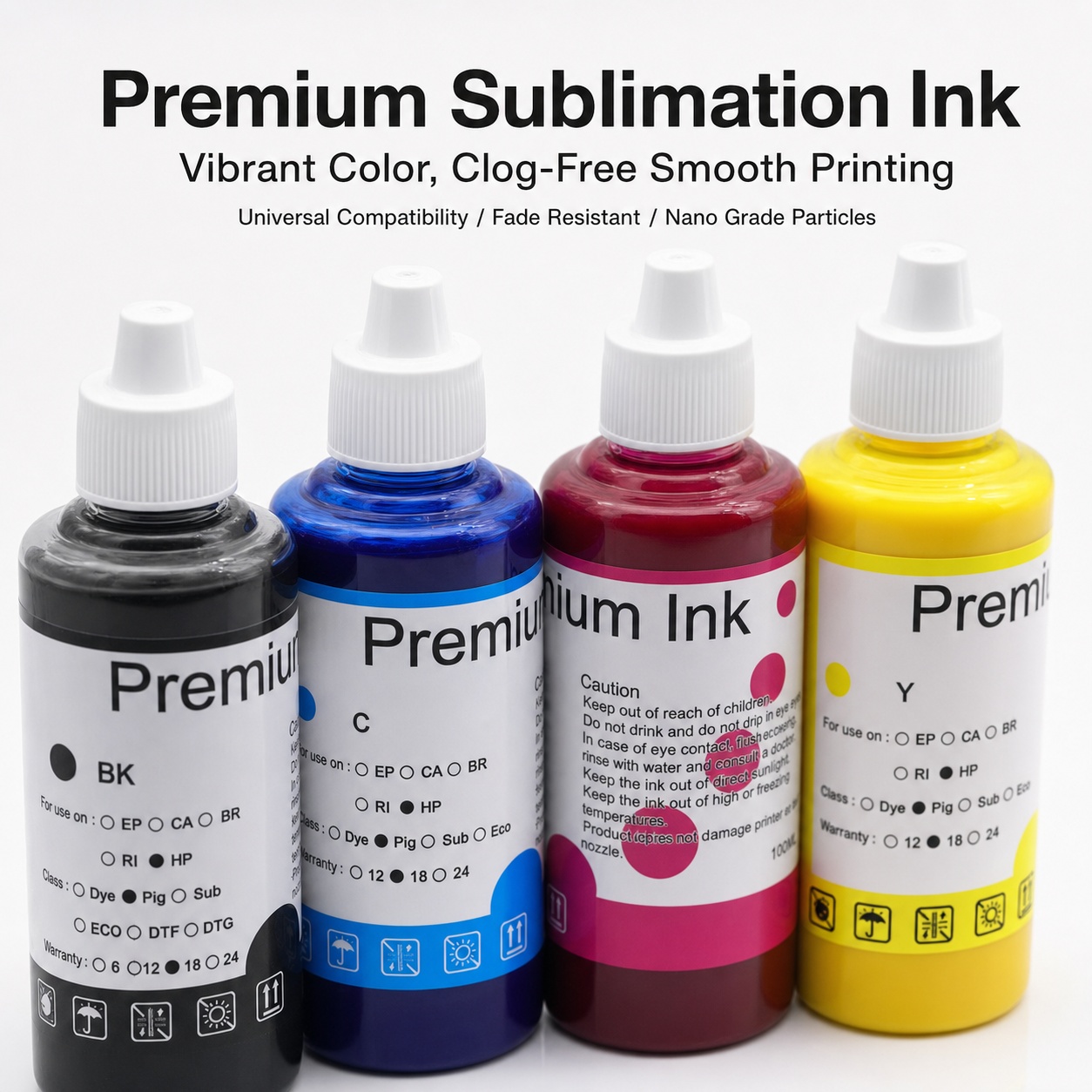 Encre de sublimation 100ML, 4  - Sublimation Ink 100Ml avis et prix