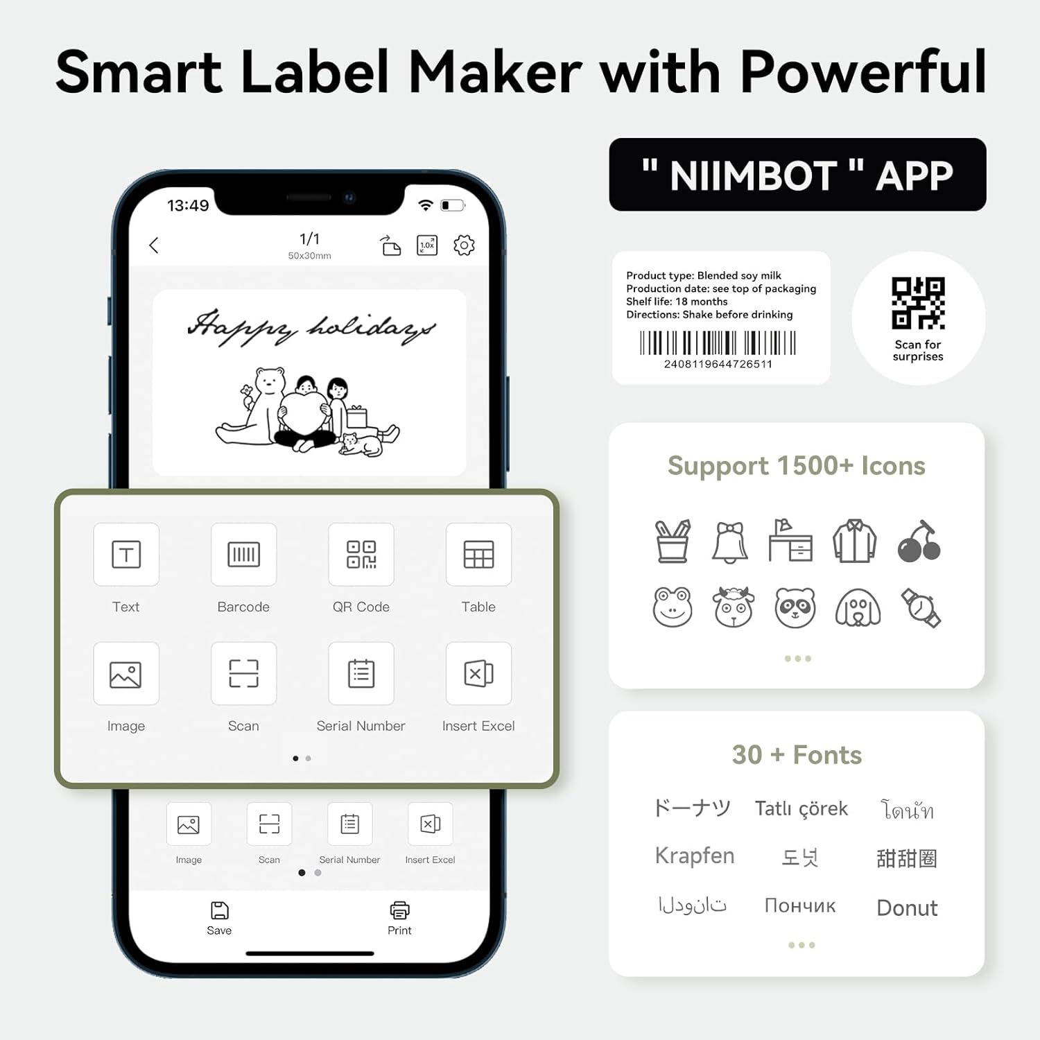 Niimbot B1 imprimante thermiqu - Commercial Printing Labels avis et prix