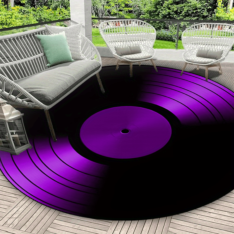 Tapis rond en vinyle noir et v - Commercial Vinyl Printing Machine avis et prix