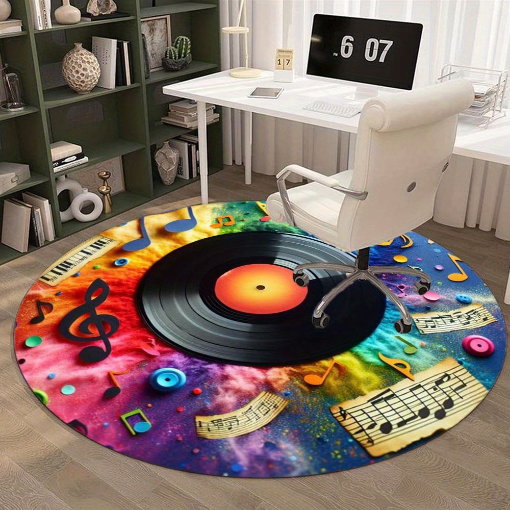 Tapis rond en vinyle motif not - Commercial Vinyl Printing Machine avis et prix