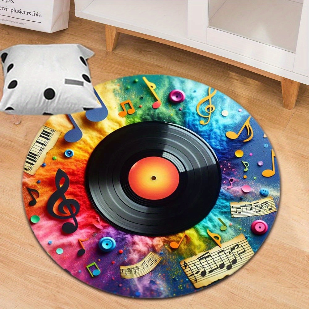 Tapis rond en vinyle motif not - Commercial Vinyl Printing Machine avis et prix
