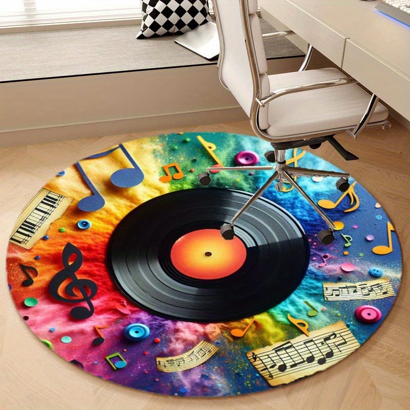 Tapis rond en vinyle motif not - Commercial Vinyl Printing Machine avis et prix